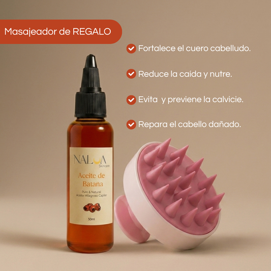Oleo Capilar Anticaída + Cepillo masajeador
